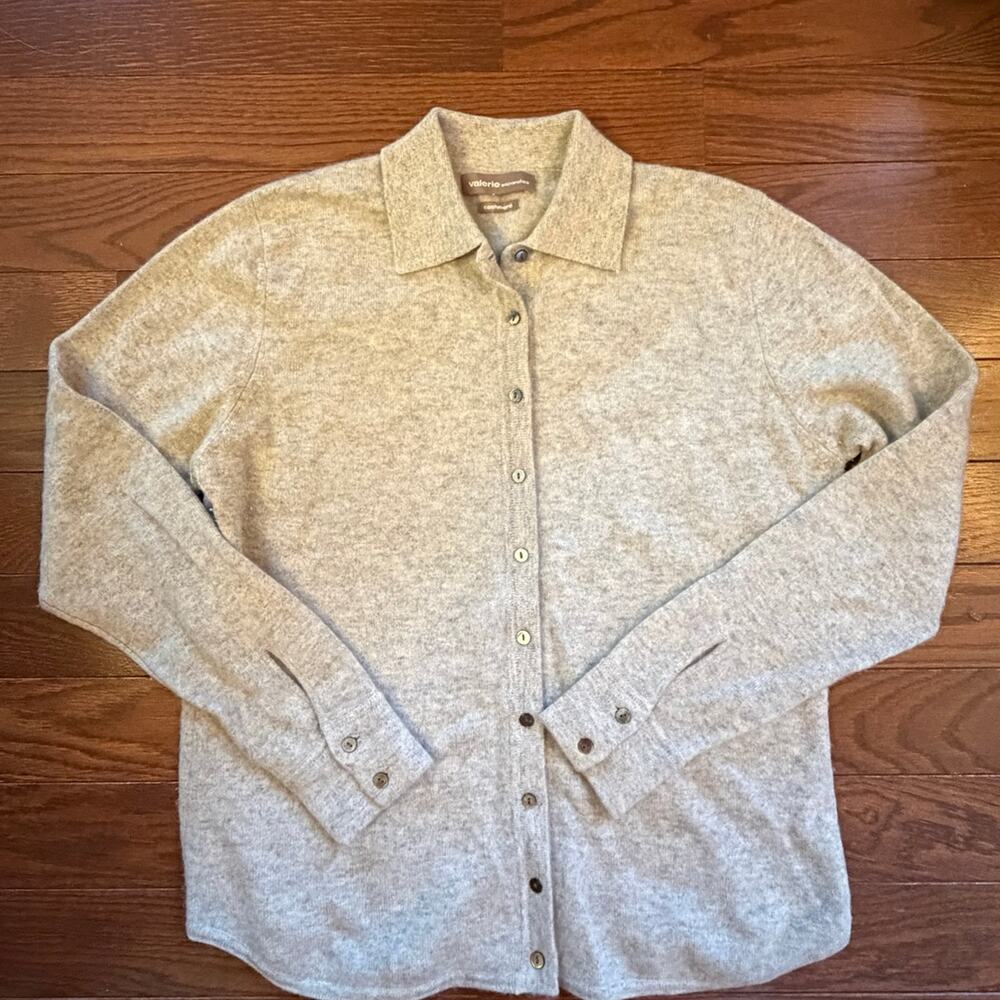 Valerie Separates Women’s 100% Cashmere Gray Sweater Size Medium NWOT